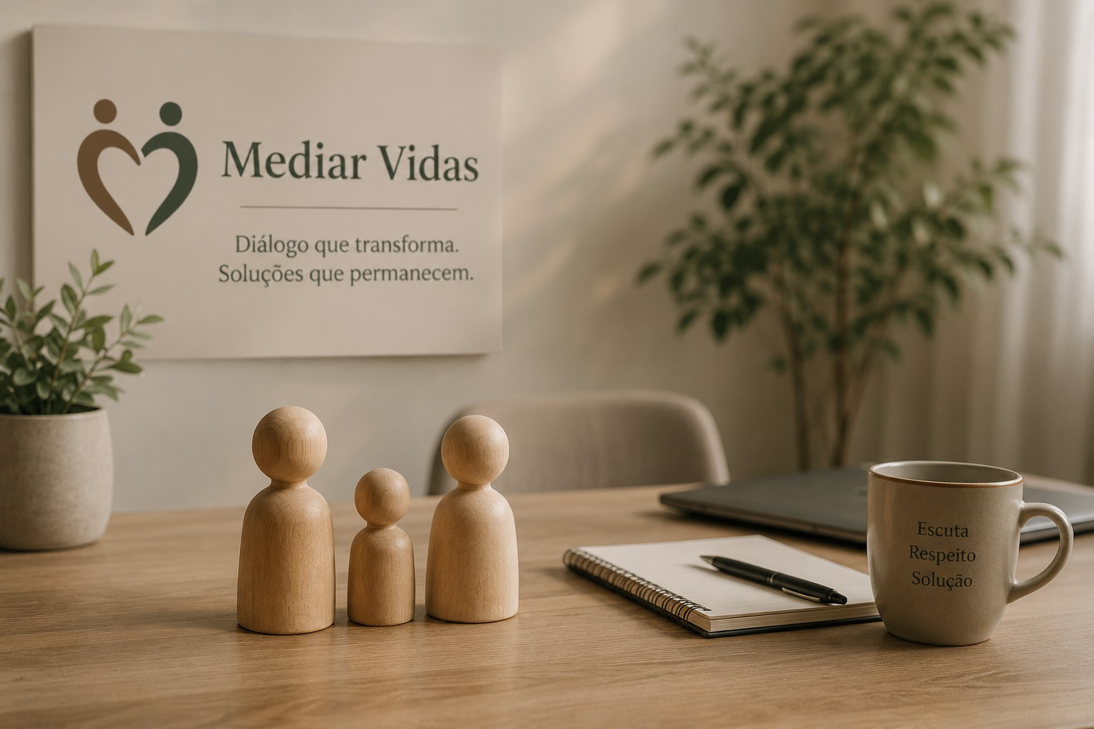 Ambiente acolhedor para contato, escuta e mediação de conflitos